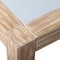 Armen Living Sienna Outdoor Eucalyptus Dining Table with Gray Teak Finish and Super Stone Top LCSIDIEUC - alternate 5